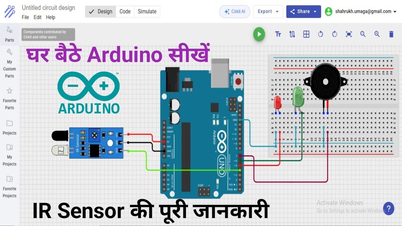 Arduino IR Sensor Tutorial for Beginners | Obstacle Detection Project ...