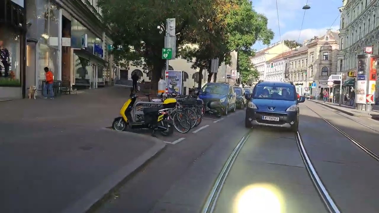 Straßenbahn  Linie 40 Gersthof, Herbeckstraße - Schottentor