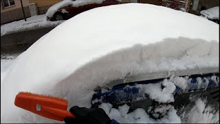 Clean Snow Off the Car