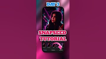 SNAPSEED TUTORIAL Day 3 | How to Import & Save Photos⛳ #shorts