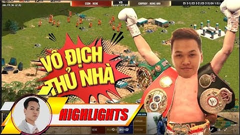 Trận cầm Egypt và pha thủ nhà cực khét của Chim Sẻ trước Hồng Anh Chipboy | AoE Highlights