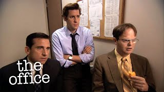 It's just like the stinger.season 7, episode 5 "the sting" - michael,
jim, and dwight run a scam to discover why competing salesman from
smaller rival co...