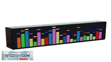 Dynamic LED Music Spectrum Clock Picking Lamp Voice Control Wire Control LED Review