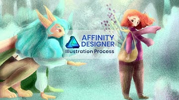 Oberon courtship - Affinity Designer speed up process - digital illustration #short