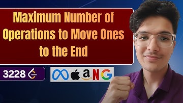 Maximum Number of Operations to Move Ones to the End | LeetCode 3228 | Beginner Friendly