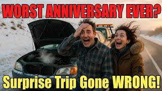 Husband's Surprise Anniversary Trip Goes DISASTROUSLY Wrong... 😂❤️ | Funny Couple Story #funny 