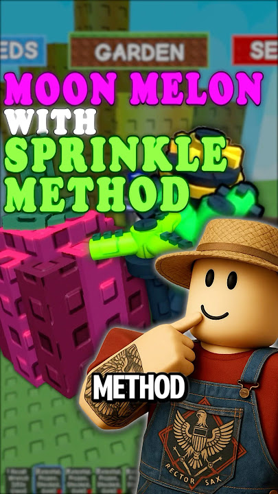 Moon Melon Sprinkle method🌺 #growagarden #roblox #robloxgames #robloxedit