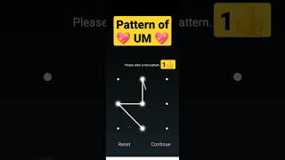 pattern of UM love.💖💖💖.#lockscreen #pattern