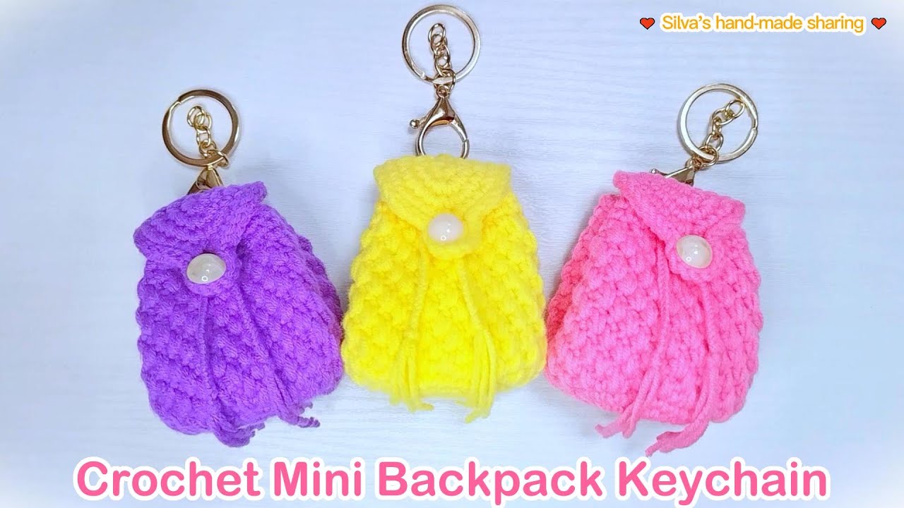 10 Fun FREE Crochet Keychain Patterns - Nicki's Homemade Crafts