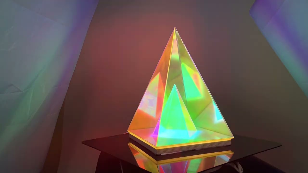 Trigon Acrylic Pyramid  Lamp video thumbnail