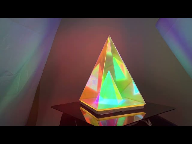 Trigon Acrylic Pyramid  Lamp video thumbnail