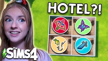 Every HOTEL Room is a Random Skill in The Sims 4
