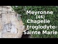 Meyronne dans le lot 46  rocher sainte marie en drone petit village au bord de la dordogne