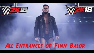 WWE: Finn Balor Entrance Evolution (WWE 2K16 - WWE 2K18)