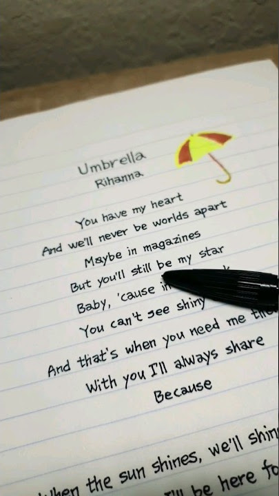 Umbrella - Rihanna #umbrella #umbrellalyrics #rihanna #rihannasongs #lyrics #lyricvideo #shorts