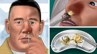 [ASMR] Help John Cena remove the bug stuck in his nostril | WOW Brain Satisfying video