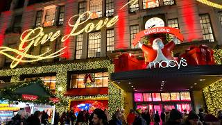 Christmas in NYC 🎄 Macy's Santaland 🎅 Holiday Market 🎁 Christmas Shopping ✨  Window Decorations