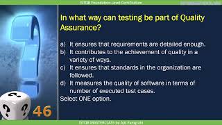 1 2 2  Quality Assurance and Testing QUIZ : ISTQB Foundation level 2018 Question bank ISTQB screenshot 5