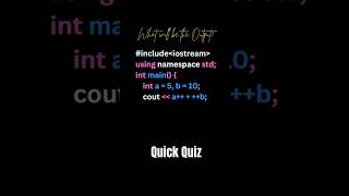 "Only 1% Get This Right! 🚀" #cppcoding #lovecoding #happycoding #kbcquestion #Shorts