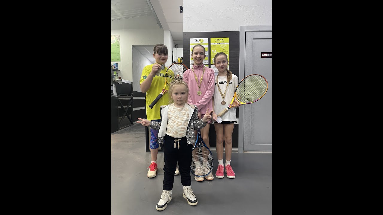 Большой теннис дети Кувшинова Елена 9 лет 4k - YouTube