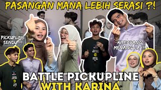 KARINA VS SYAHMAN,PICKUPLINE SIAPA PALING PRO,KANDA PILIH AISYAH?