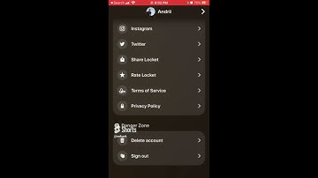 How to delete account in Locket widget app? Overview
