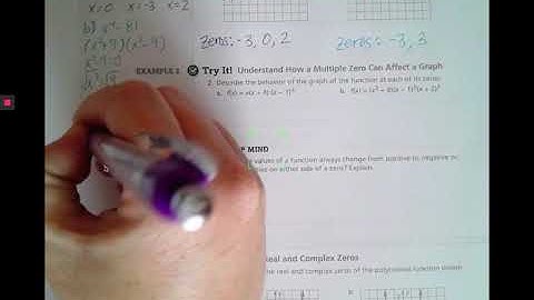 3-5 Zeros of Polynomial Functions September 23, 2020