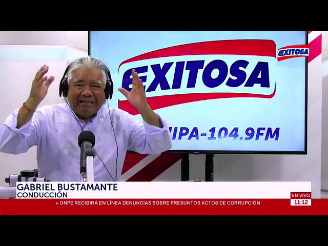 Gabriel Bustamante programa sabatino Radio Exitosa 12/11/22