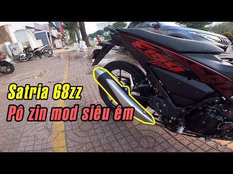 Video Test ride Satria 68zz pô zin mod ấm | giảm bớt nỗi lo... - youtube