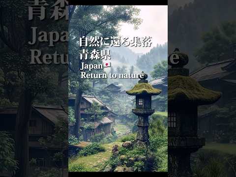 【青森県】自然に還る集落 未踏の絶景 ※作品はフィクションとしてお楽しみください #shorts #廃墟 #ホラー