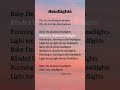 Headlights Lyrics Alan Walker And Alok Headlights Song Lyrics Alanwalker Alok 