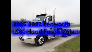 2022 2023 Kenworth T680 Daycab Hood Fuse Box Diagram