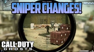Call of Duty Ghosts - SNIPER CHANGES! NO QUICKSCOPING, Sway, Peripheral Vision & More