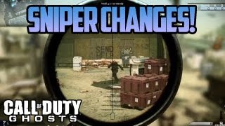 Call of Duty Ghosts - SNIPER CHANGES! NO QUICKSCOPING, Sway, Peripheral Vision & More