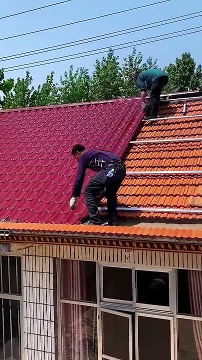 Insulation and waterproof roof renovation process- Good tools and machinery make work easy
