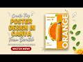 How to Make a Professional Product Poster Design in Canva | Beginner Tutorial