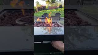 Home Decorators Collection Summerfield Square Black Firepit - lighting procedure