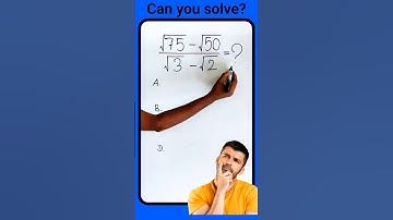 Can You Solve This Square Root Fraction? #maths #shorts