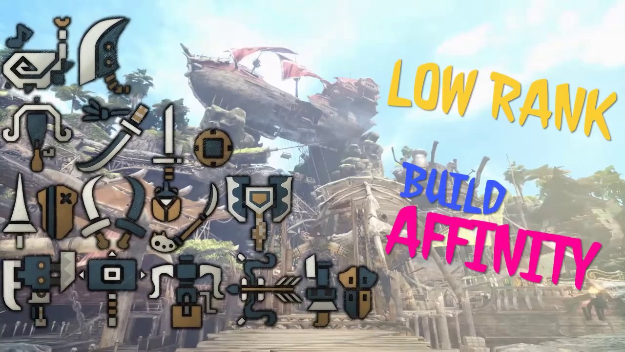 Monster Hunter  World: Low Rank Build - Affinity