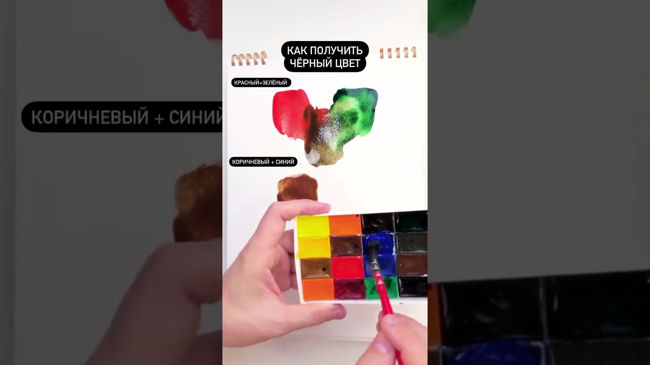 Как легко получить черный цвет? #shorts