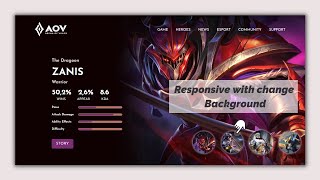 Build Responsive Landing Page Using HTML, CSS And JavaScript | Gaming Website With Change Background
