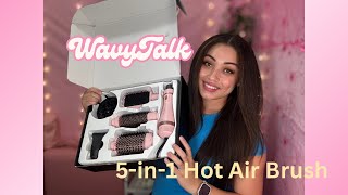 Wavy Talk 5-in-1 Hot Air Brush Review & Demo | Worth It or Not?