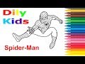 Человек-Паук| Spider-Man. How to color. Раскраска Для Детей Развивающее видео для детей