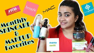 MONTHLY FAVORITES | Skincare & Makeup Products Nykaa Haul| Priyanka Ghosh|