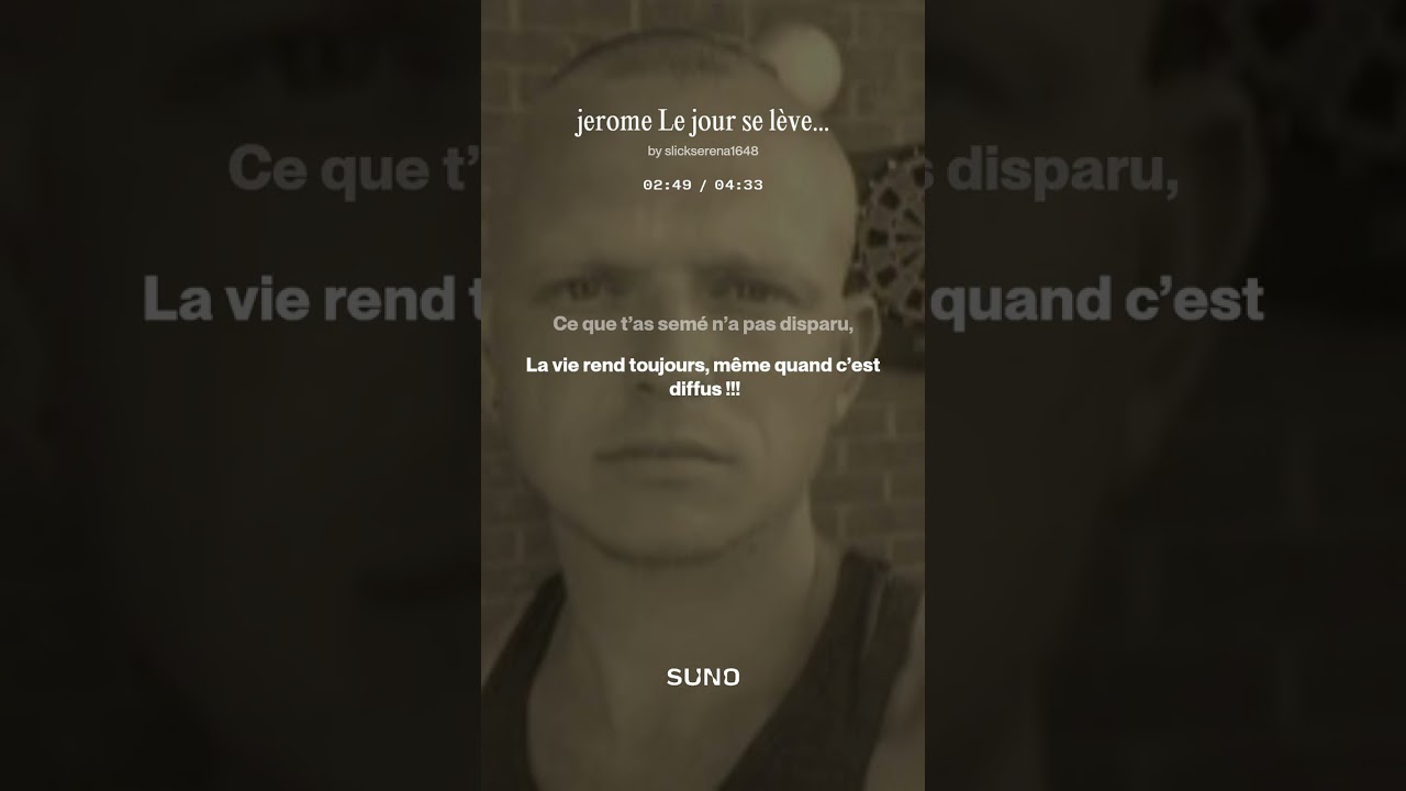 Jerome , le jour se lève maintenant !