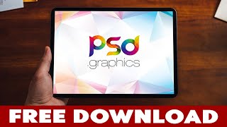 iPad Pro in Hand Mockup PSD Free Download | MultiDownload.xyz