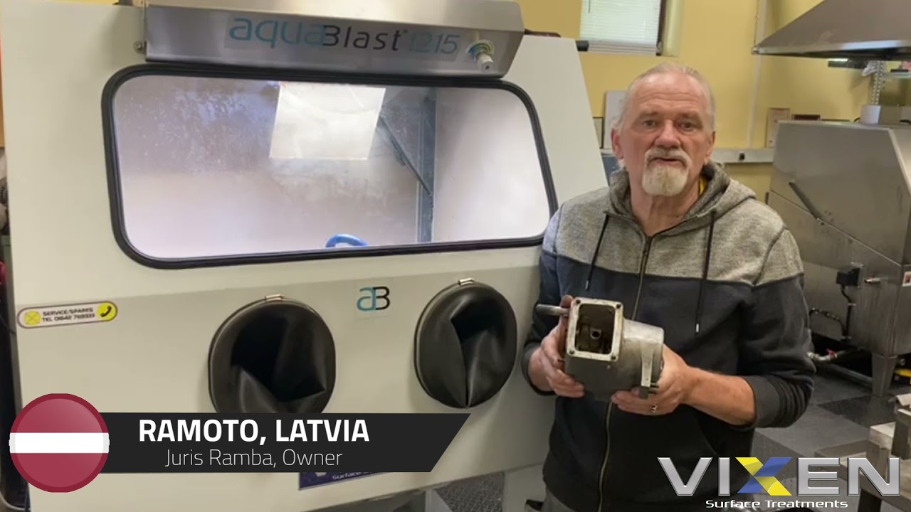Ramoto in Latvia using our Aquablast® 1215 - YouTube
