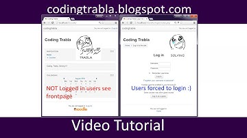 Moodle 3.1.1+ force users to login ( hide front page if not logged in ) byAO