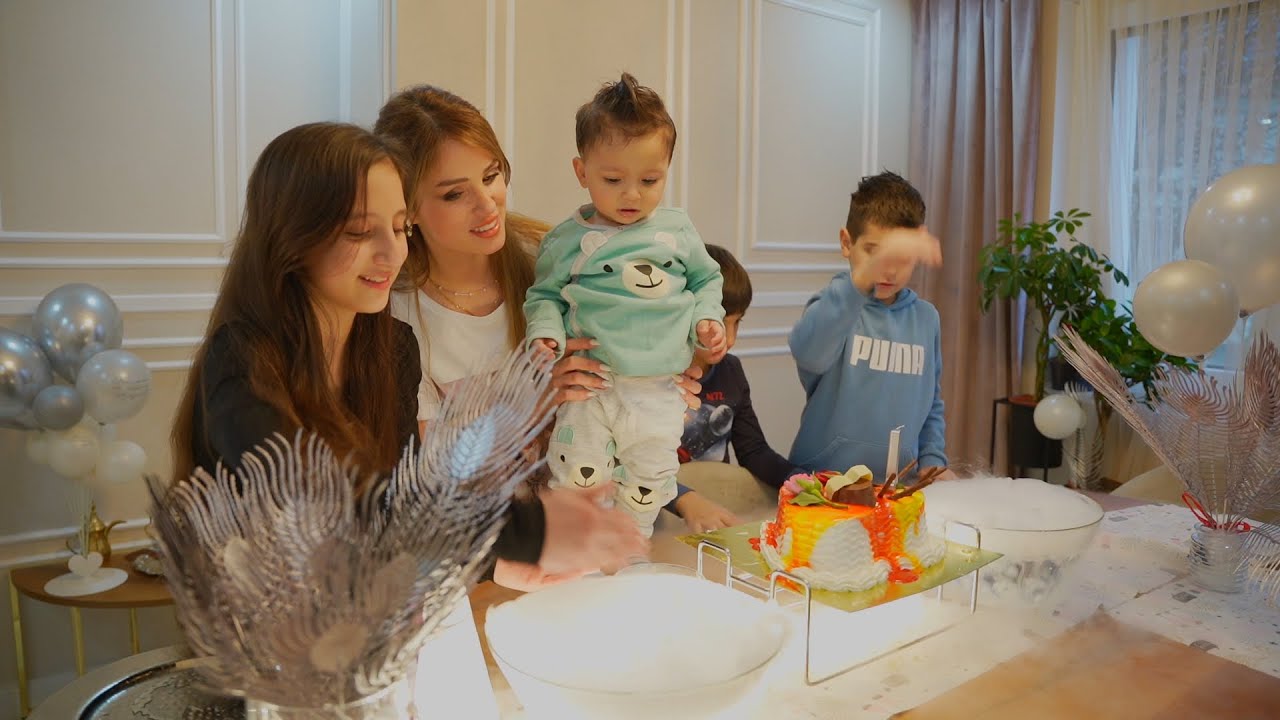 اول مره نجرب الثلج الجاف 😍 عيد ميلاد علي