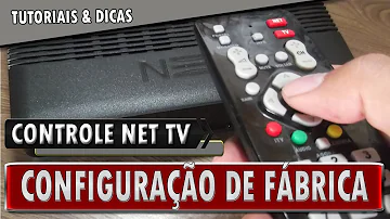 Como configurar o controle da Net?